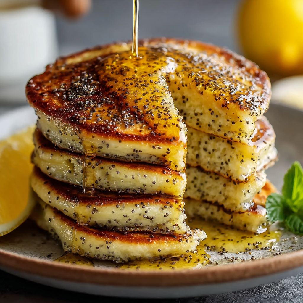 Lemon Poppy Seed Pancakes Recipe