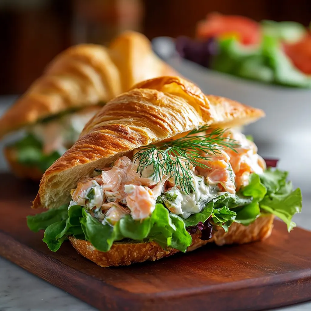 Zesty Salmon Salad Sandwich: A Refreshing Lunch Delight