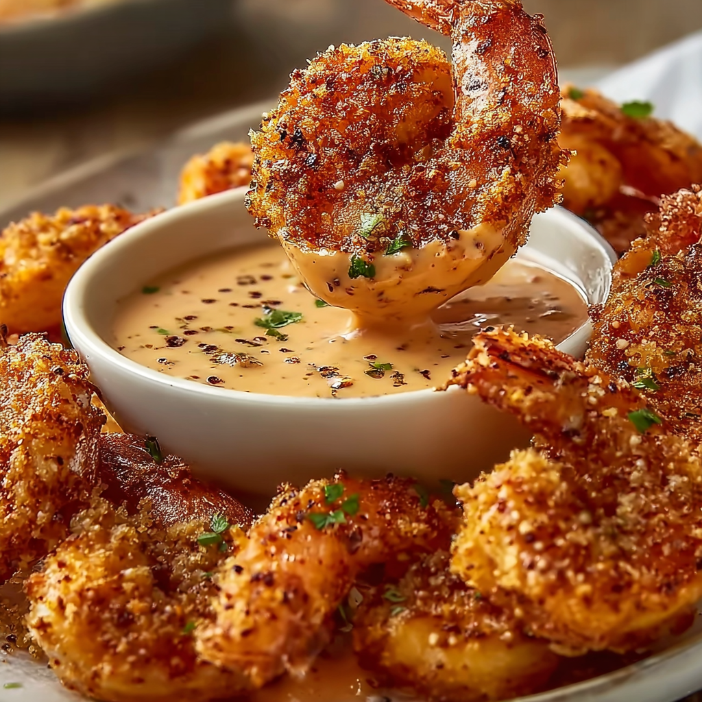 Best Crispy Cajun Shrimp with Special Dipping Sauce