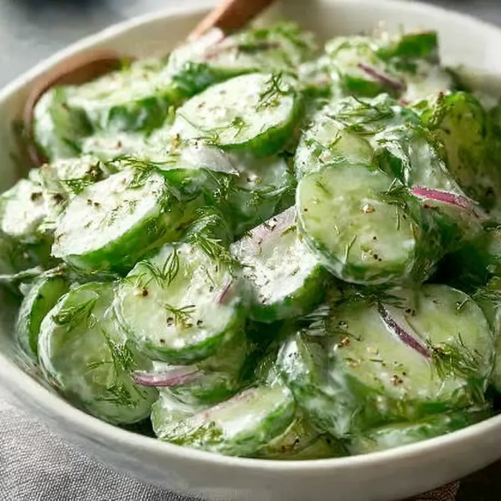 Refreshing Cucumber Salad: A Creamy & Crunchy Delight