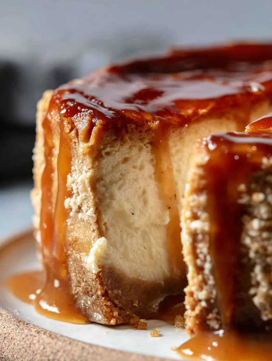 Delicious apple cider cheesecake, a fall dessert dream, sits beautifully plated and ready to be enjoyed in this image accompanying the article.