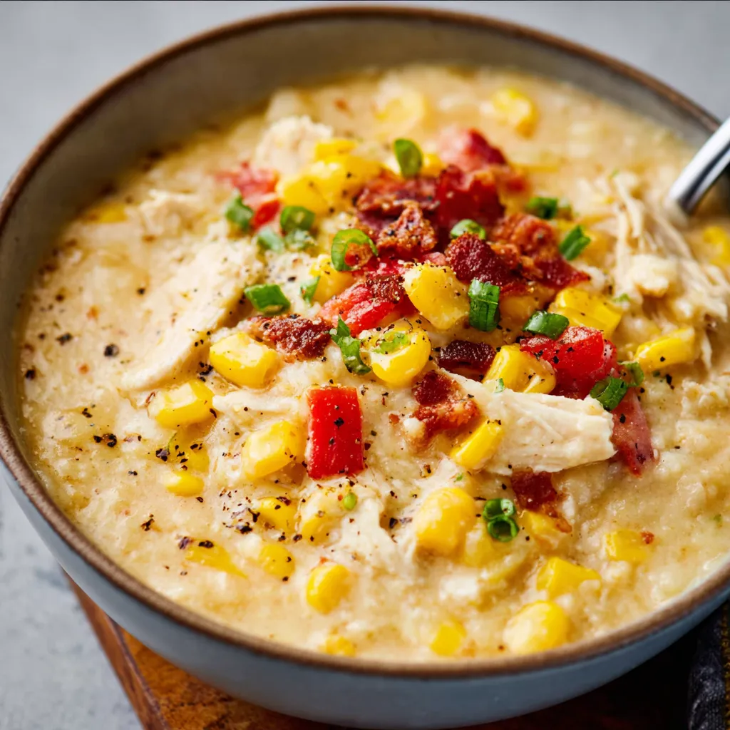 CREAMY CHICKEN CORN CHOWDER